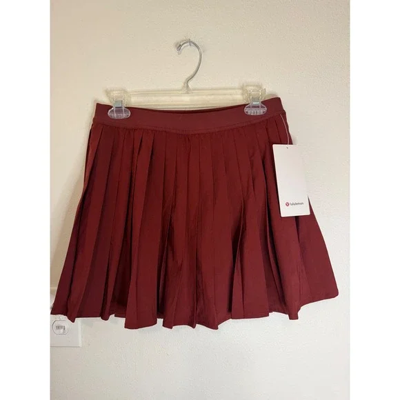 Lululemon High Rise Pleated Tennis Skirt Long Rockwood Size 8 NWT - Picture 2 of 3